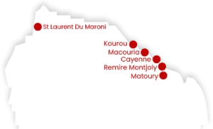 carte réseau 5G Guyane